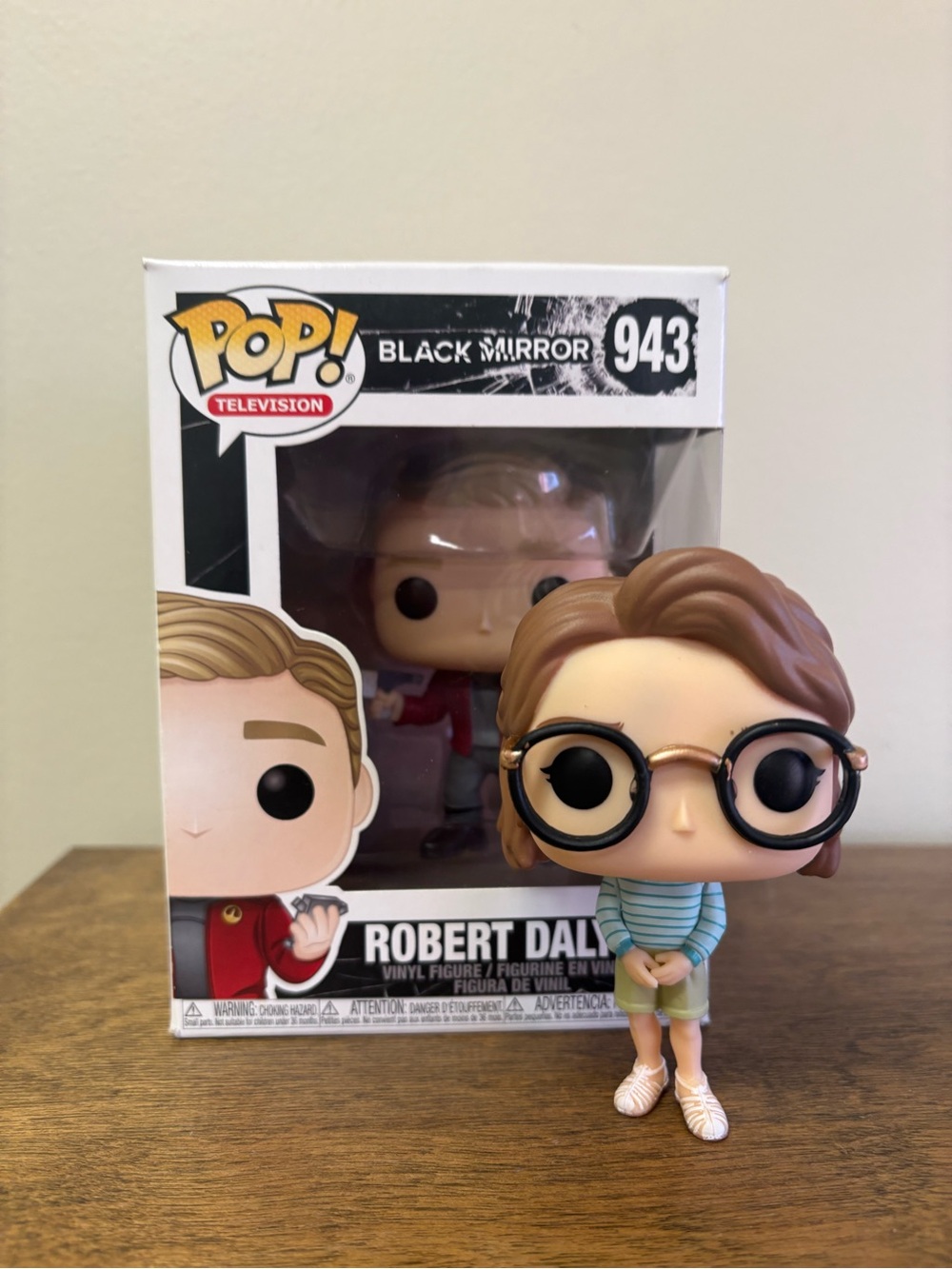 Black Mirror Robert Daly Funko Pop 943 and Yorky Bundle